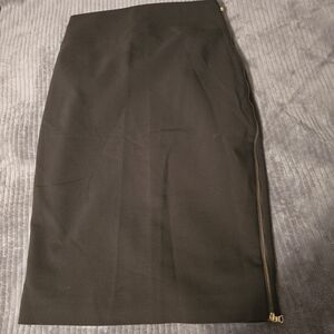 Express Dark Army Green Pencil Skirt